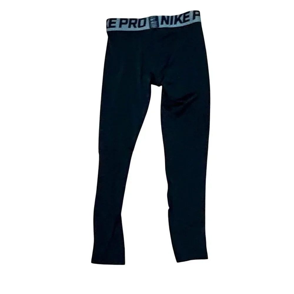 Nike Pro Boys Compression Tights Black Medium 858229-010 Youth Athletic Pants